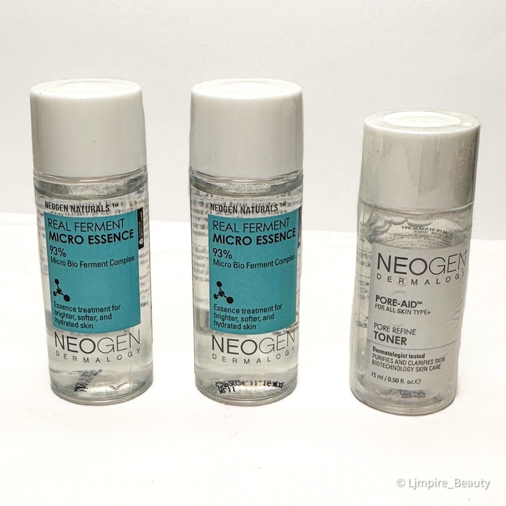 🎁 3pc NEOGEN Real Ferment Micro Essence & Pore Refine Toner Set